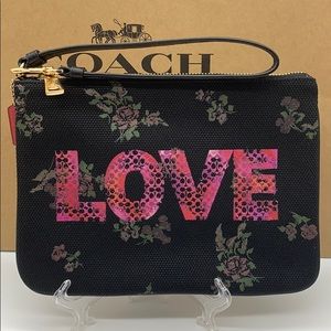 COACH GALLERY POUCH WITH JASON NAYLOR GRAPHIC